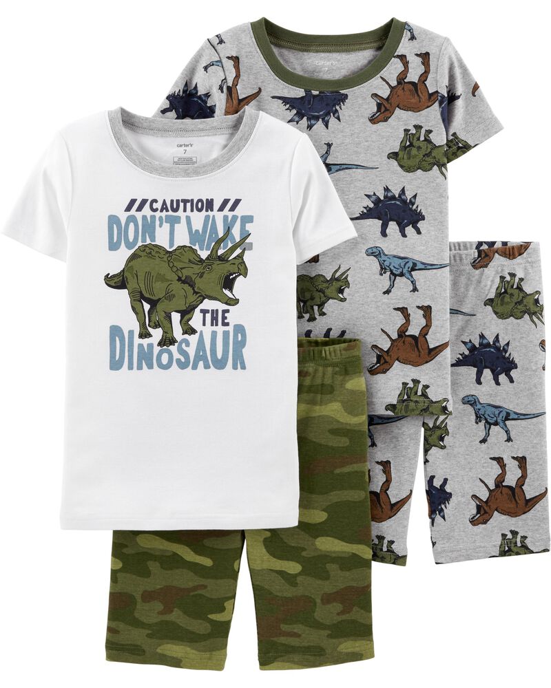 Carters 4-Piece Dinosaur Snug Fit Cotton PJs
